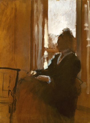 Edgar Degas, woman at a window