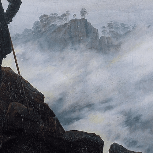 Caspar David Friedrich, how to paint mist and fog, Learn how to paint transient effects. How to oil paint mist and fog. Oil painting tutorial. Oil painting for beginners