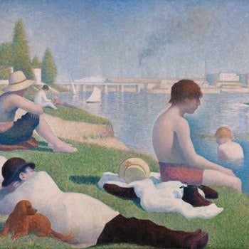 George Seurat, Bathers at Asnieres, High keyed painting