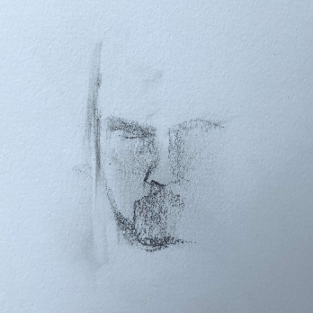 the beginning of a drawing sketch