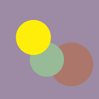 diagram showing a muted color palette alongside a saturated color