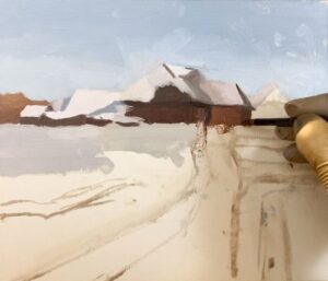 Winter Landscape Painting Step by Step Tutorial - Art Studio Life