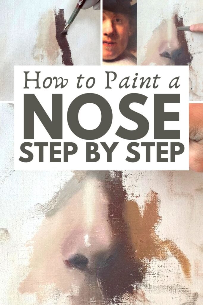 Learn how to paint a nose in this detailed nose painting tutorial from ArtStudioLife.com