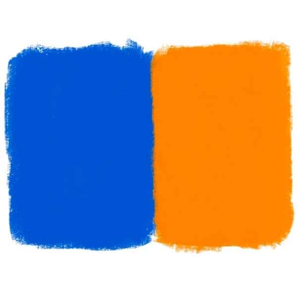 blue and orange are complementary colors