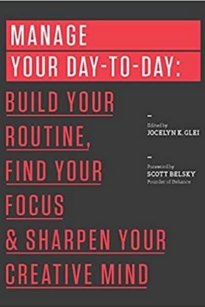 Manage Your Day-to-Day book cover that will help to build a routine and painting habit