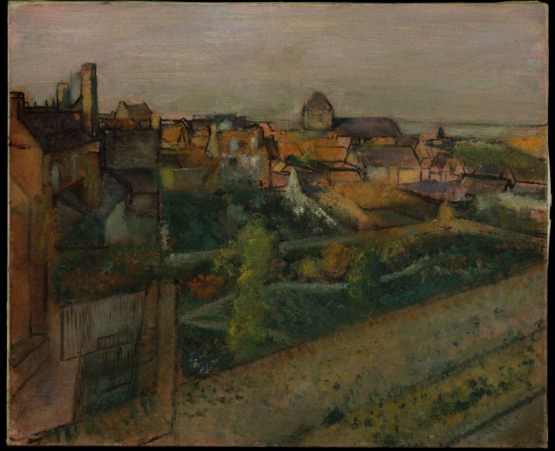 An example of earth tone colors in use in a landscape painting