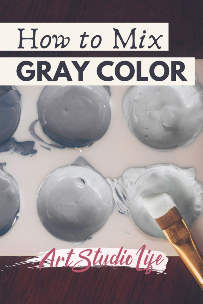 how to mix the color gray pin